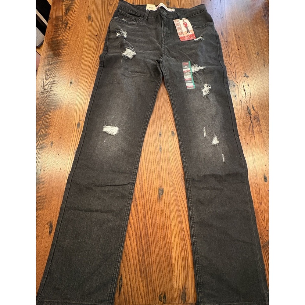 Levi's Boys' 514 Straight Fit Performance Jeans Black Size 20 NWT